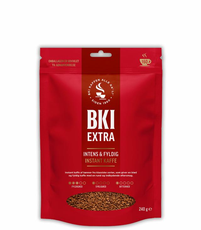 BKI instant kaffe med en indbydende crema
