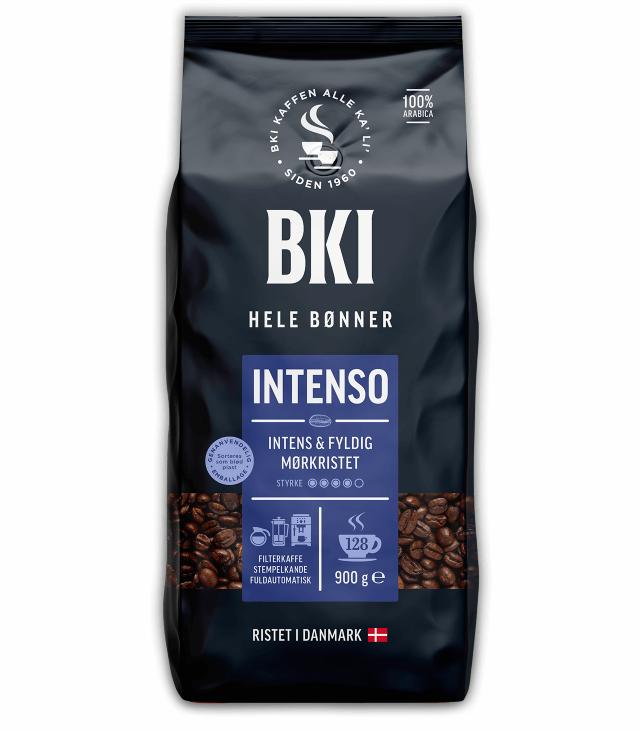 BKI Intenso er mørkristet og med en intens smag