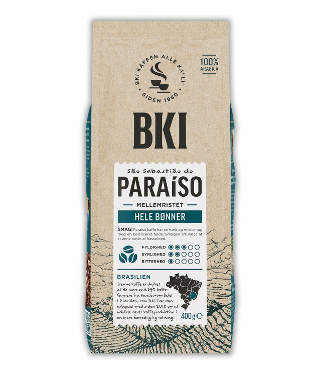 BKI Paraiso hele kaffebønner 